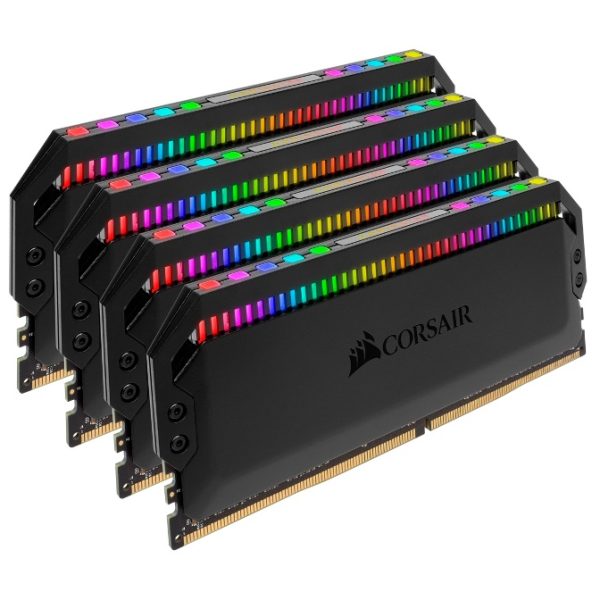 Corsair Dominator Platinum RGB 32GB (4x8GB) DDR4 3600MHz CL18 DIMM Unbuffered 18-19-19-39 XMP 2.0 Black Heatspreaders 1.35V Desktop PC Gaming Memory